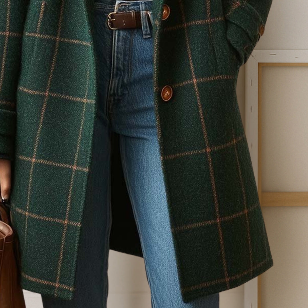 Judith | Long Plaid Coat