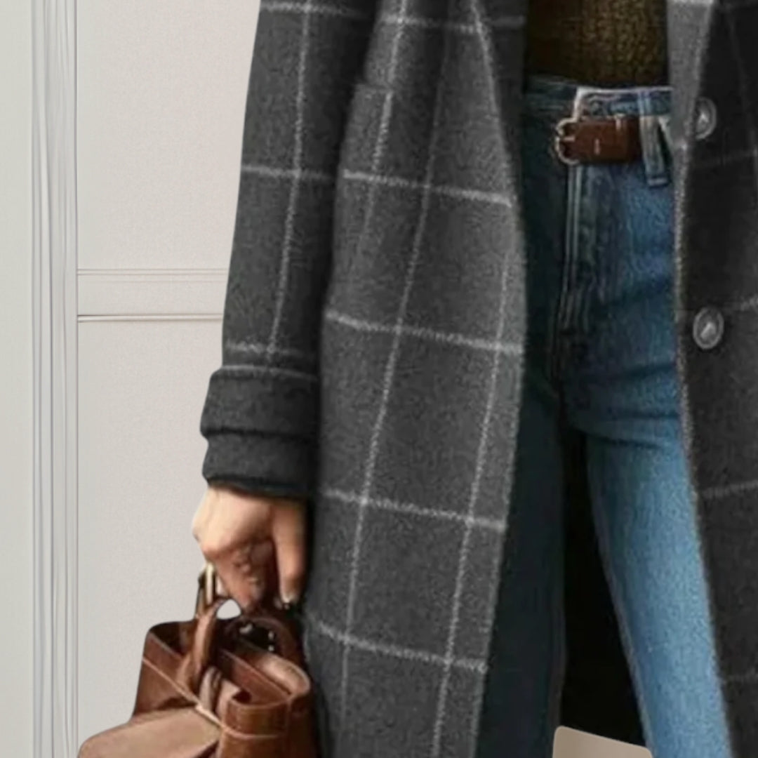 Judith | Long Plaid Coat