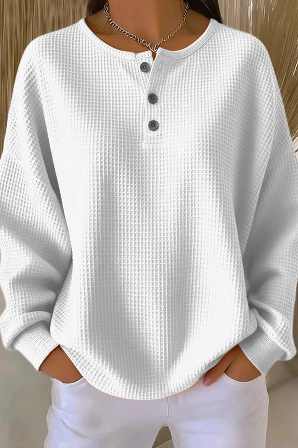 Harper Lane | Loose-Fitting Blouse with Buttons