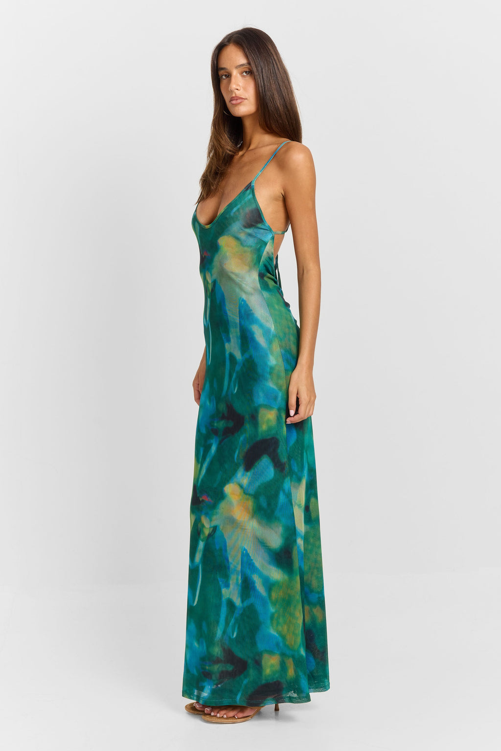 Elena Botanical Bloom Maxi Dress