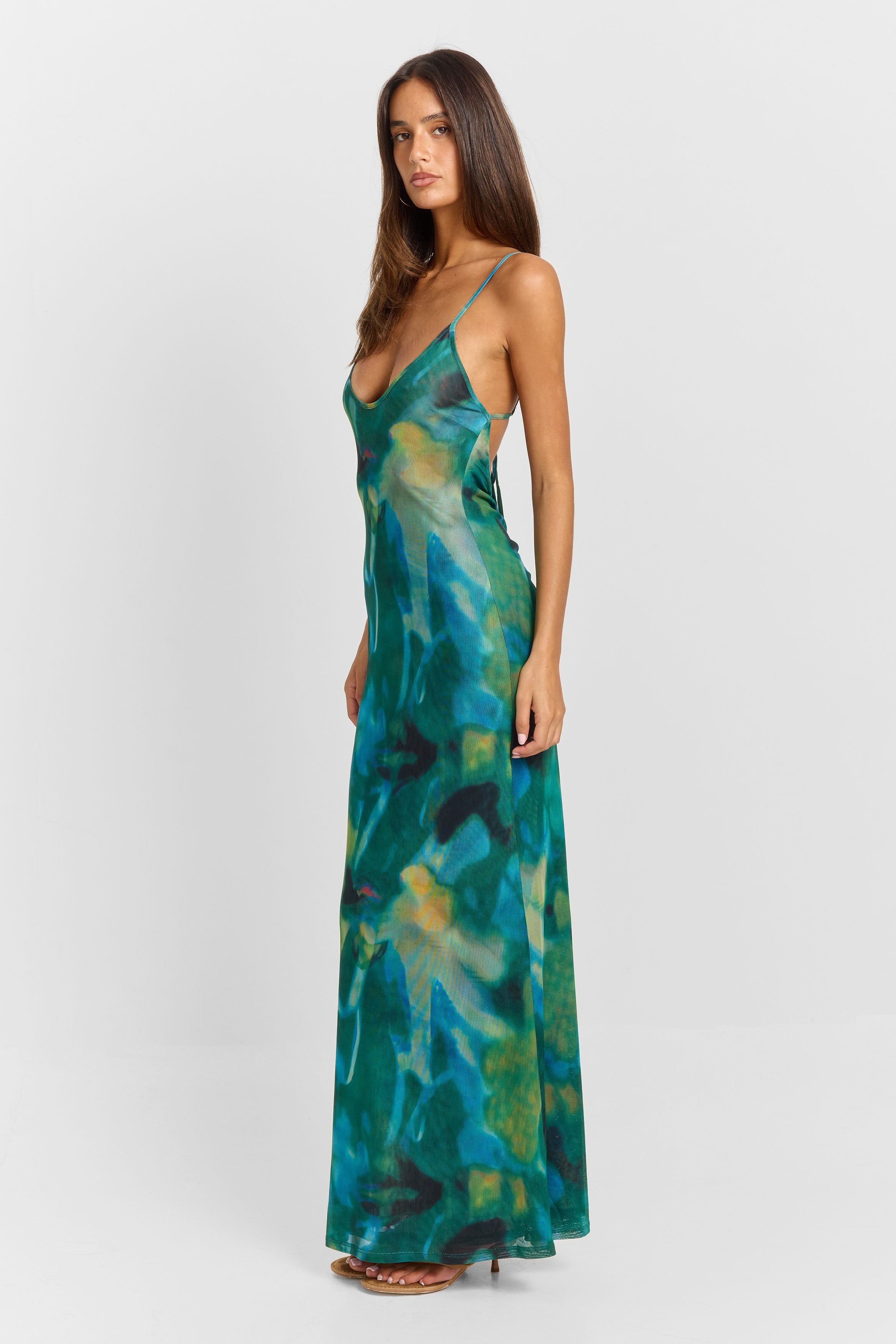 Elena Botanical Bloom Maxi Dress