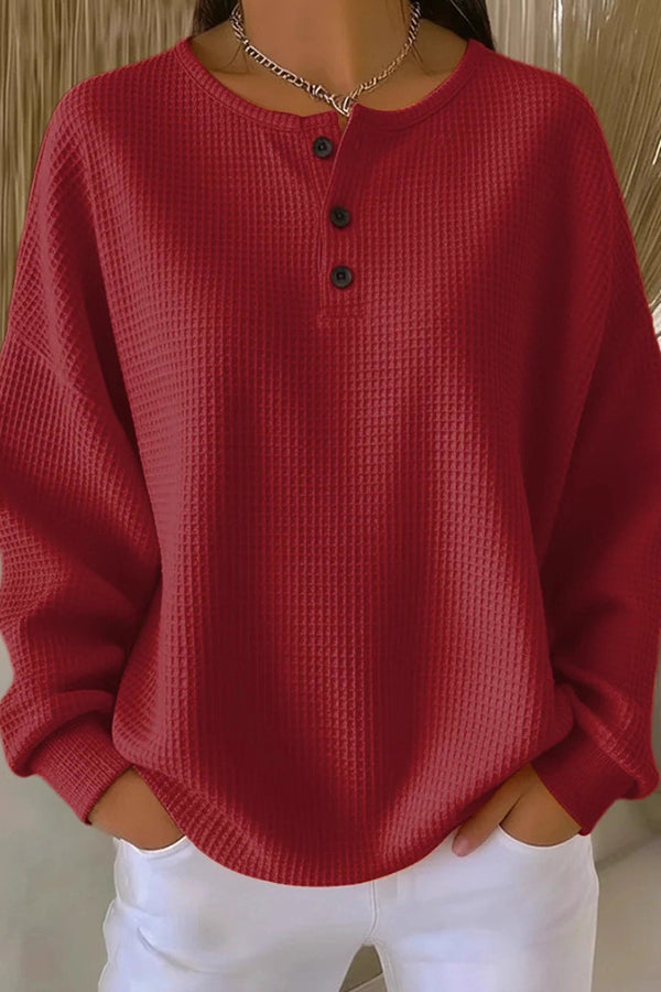 Harper Lane | Loose-Fitting Blouse with Buttons