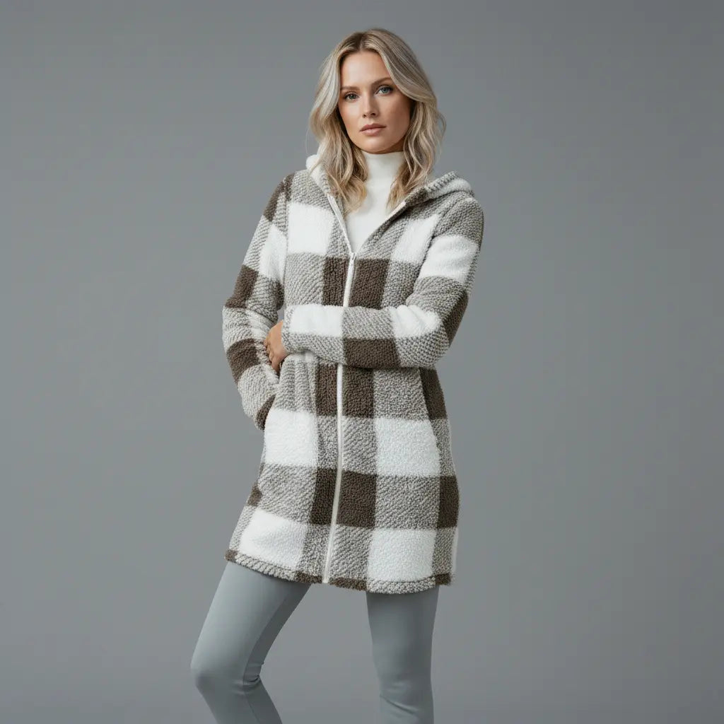 Willow | Plaid Hooded Coat