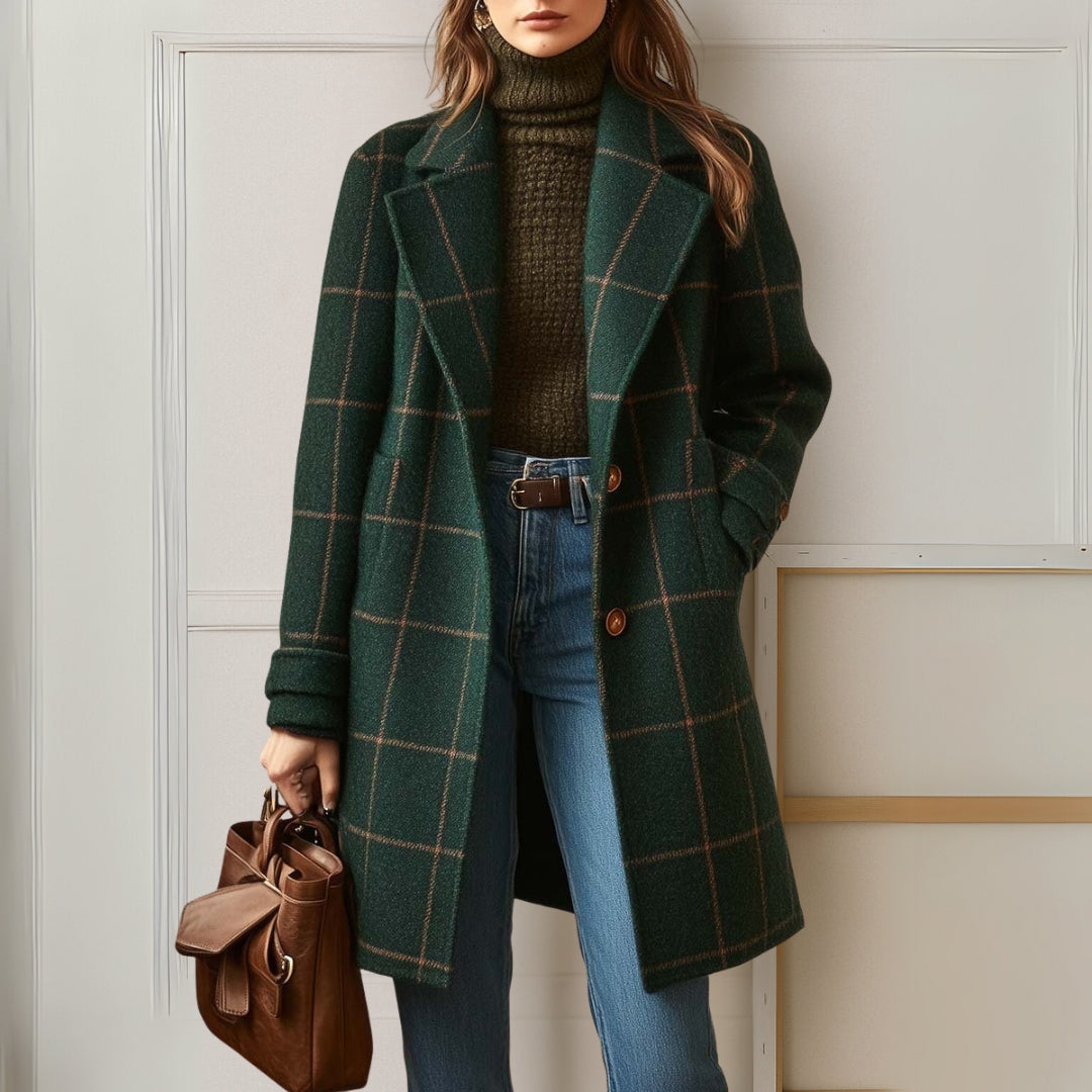 Judith | Long Plaid Coat