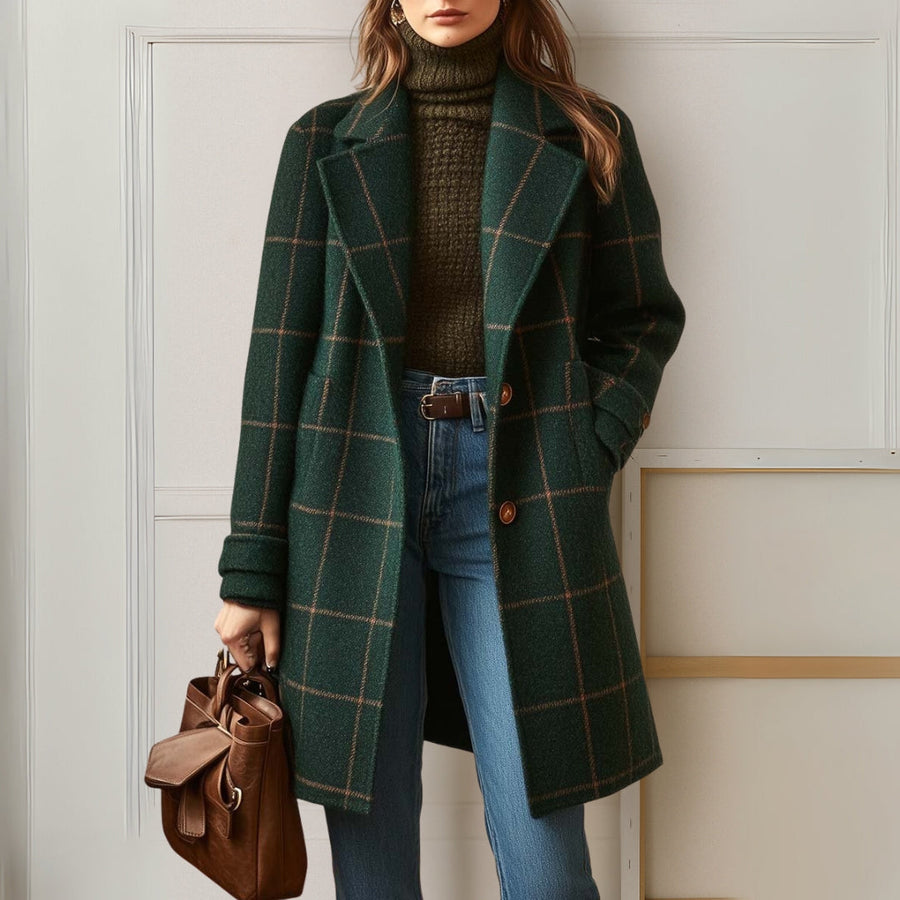Judith | Long Plaid Coat