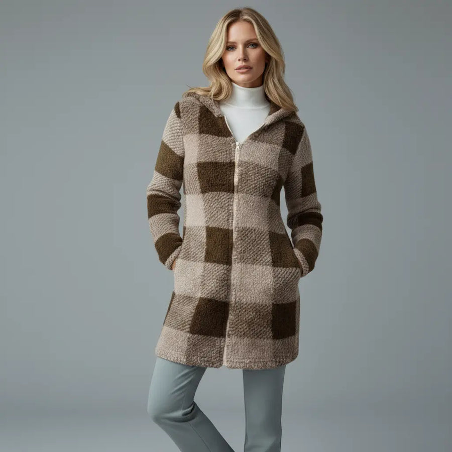 Willow | Plaid Hooded Coat