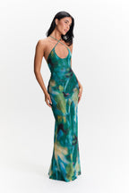 Elena Botanical Bloom Maxi Dress