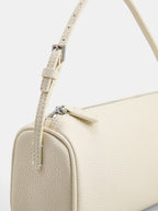 Genuine Leather Cylindrical Shoulder Bag