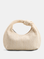 Woven Straw Hobo Bag
