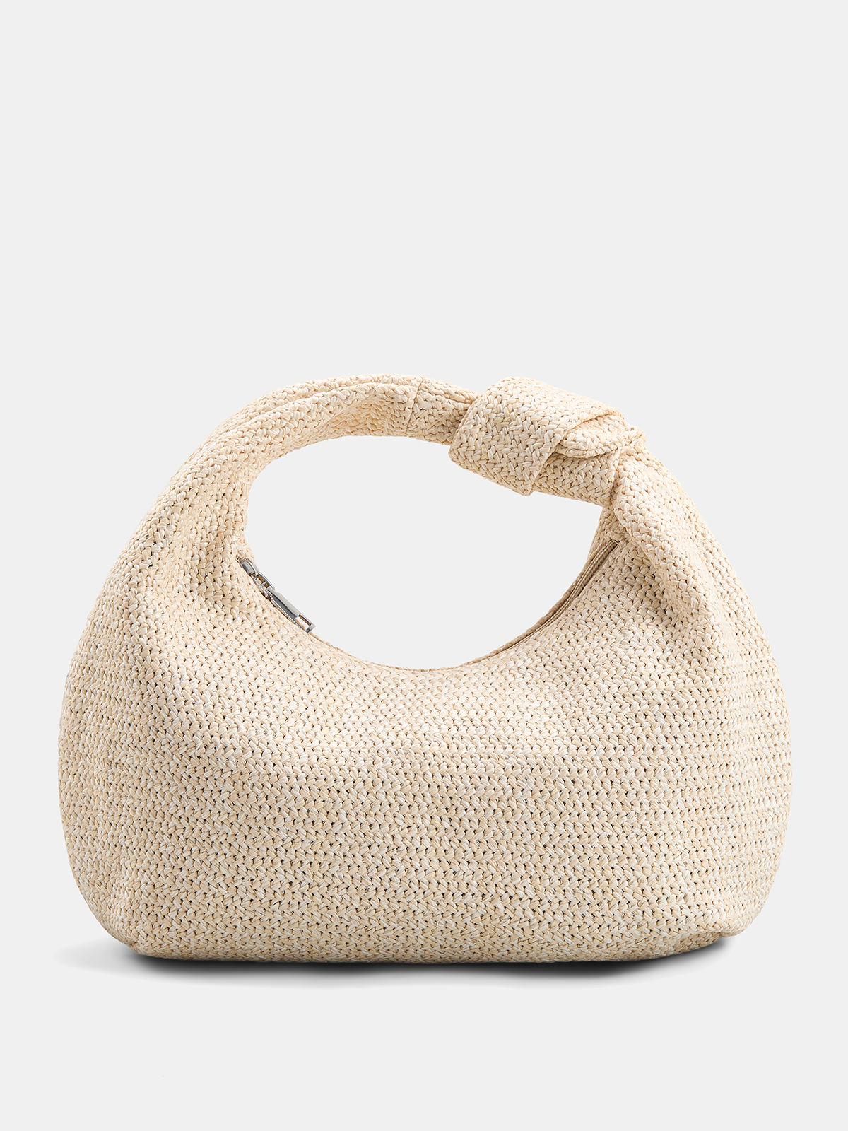 Woven Straw Hobo Bag