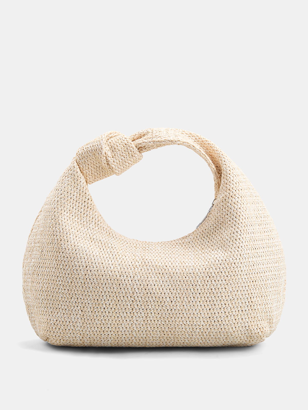 Woven Straw Hobo Bag