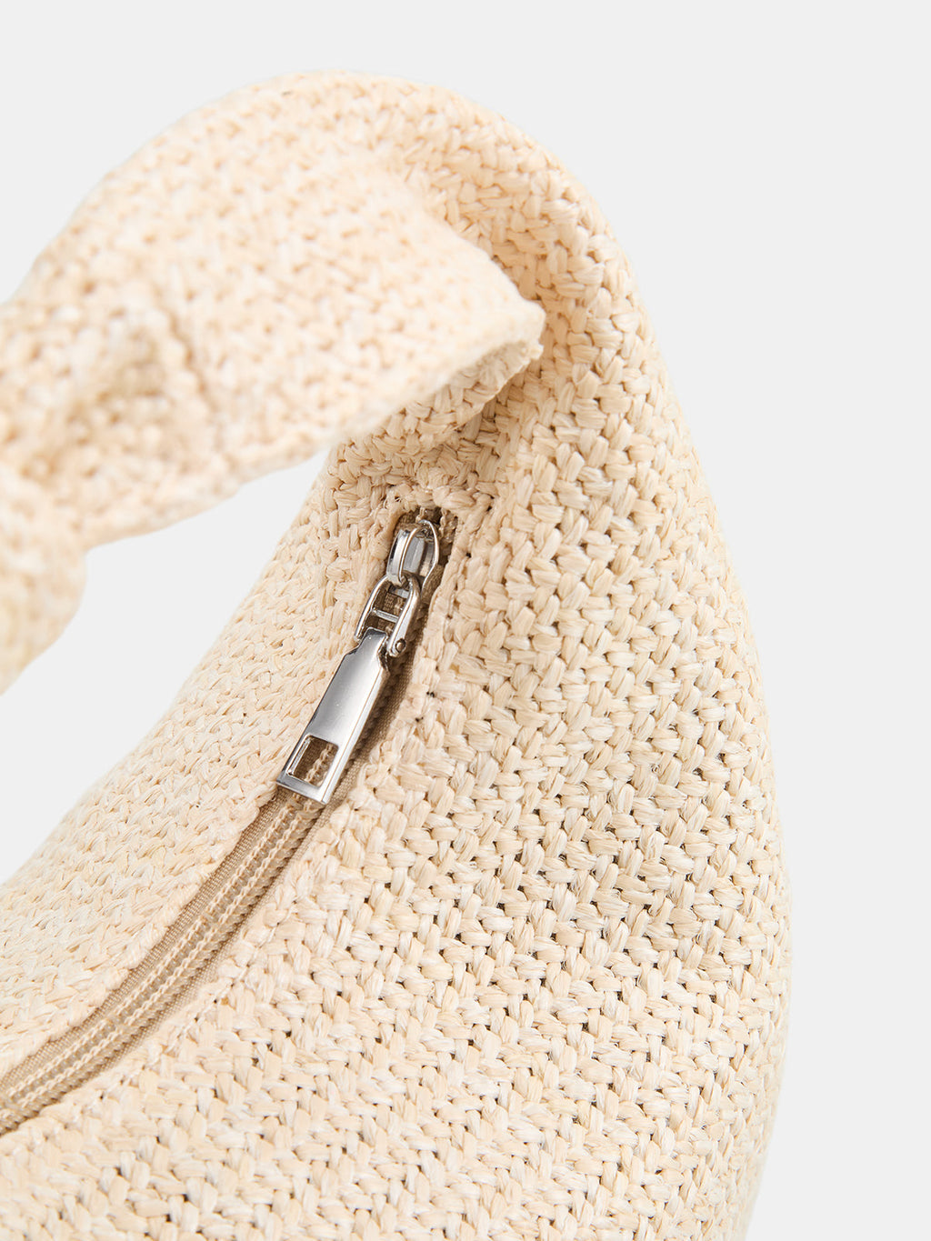 Woven Straw Hobo Bag