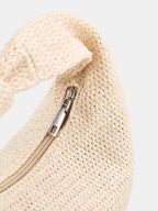 Woven Straw Hobo Bag
