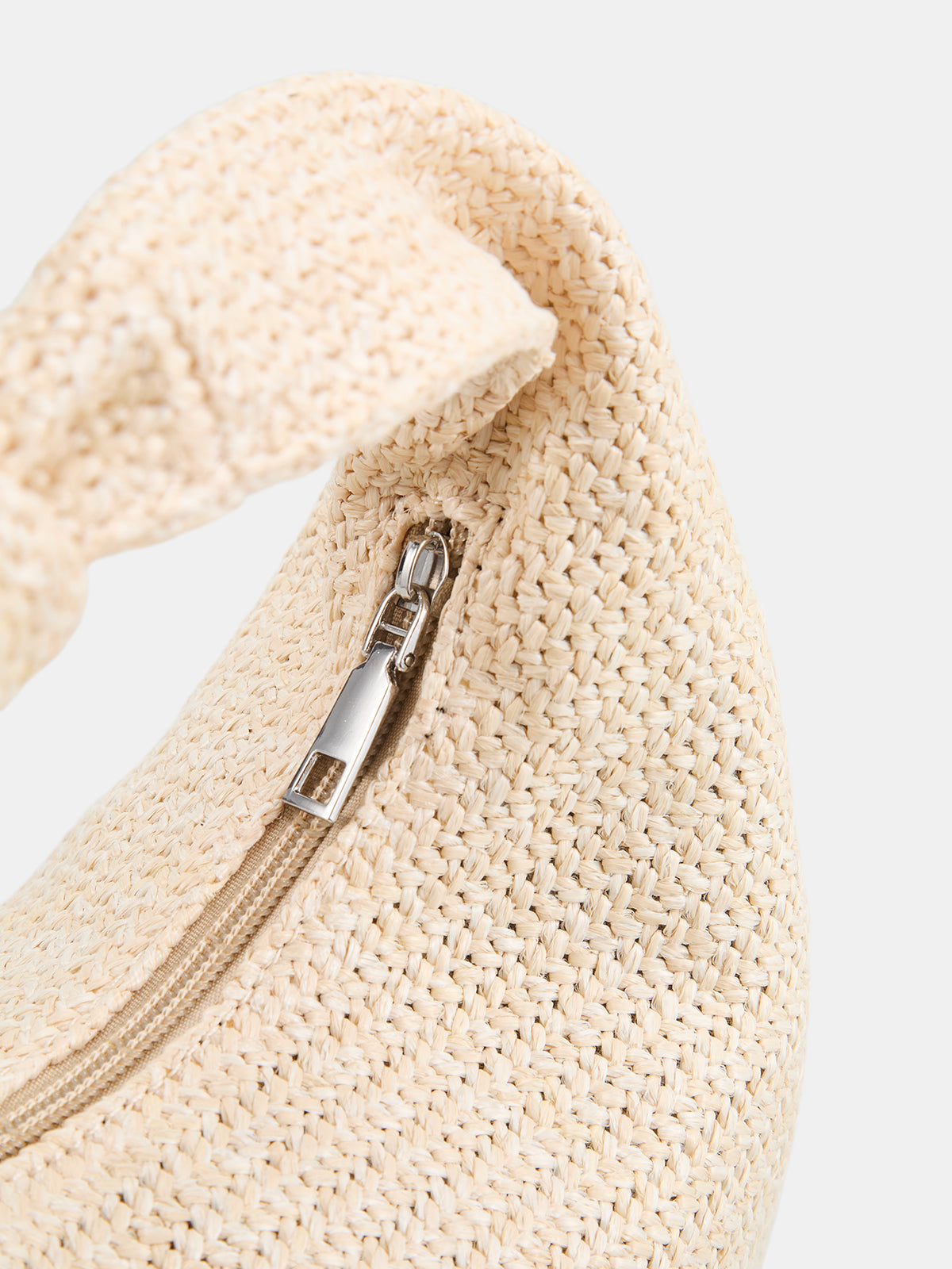 Woven Straw Hobo Bag