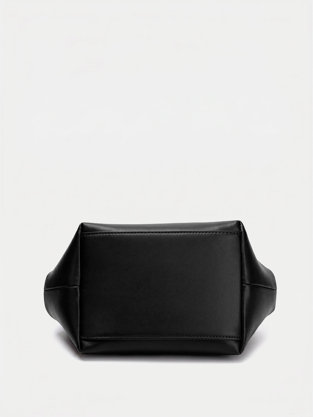 Braided Handle Soft Faux Leather Handbag