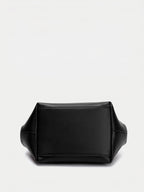 Braided Handle Soft Faux Leather Handbag