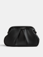 Ruched Top Handle Chain Crossbody Handbag