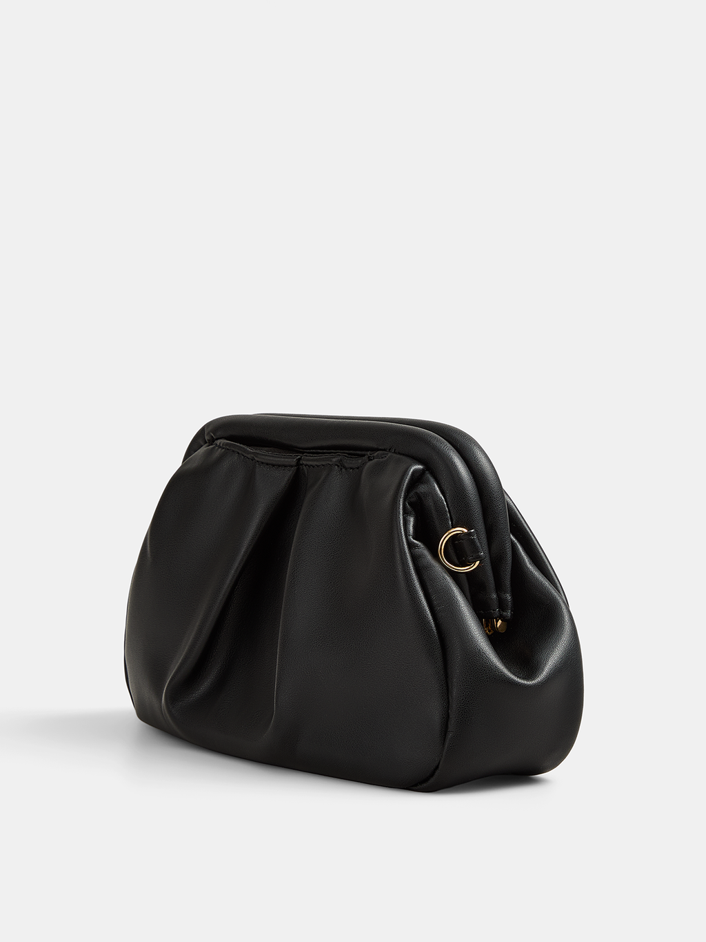 Ruched Top Handle Chain Crossbody Handbag