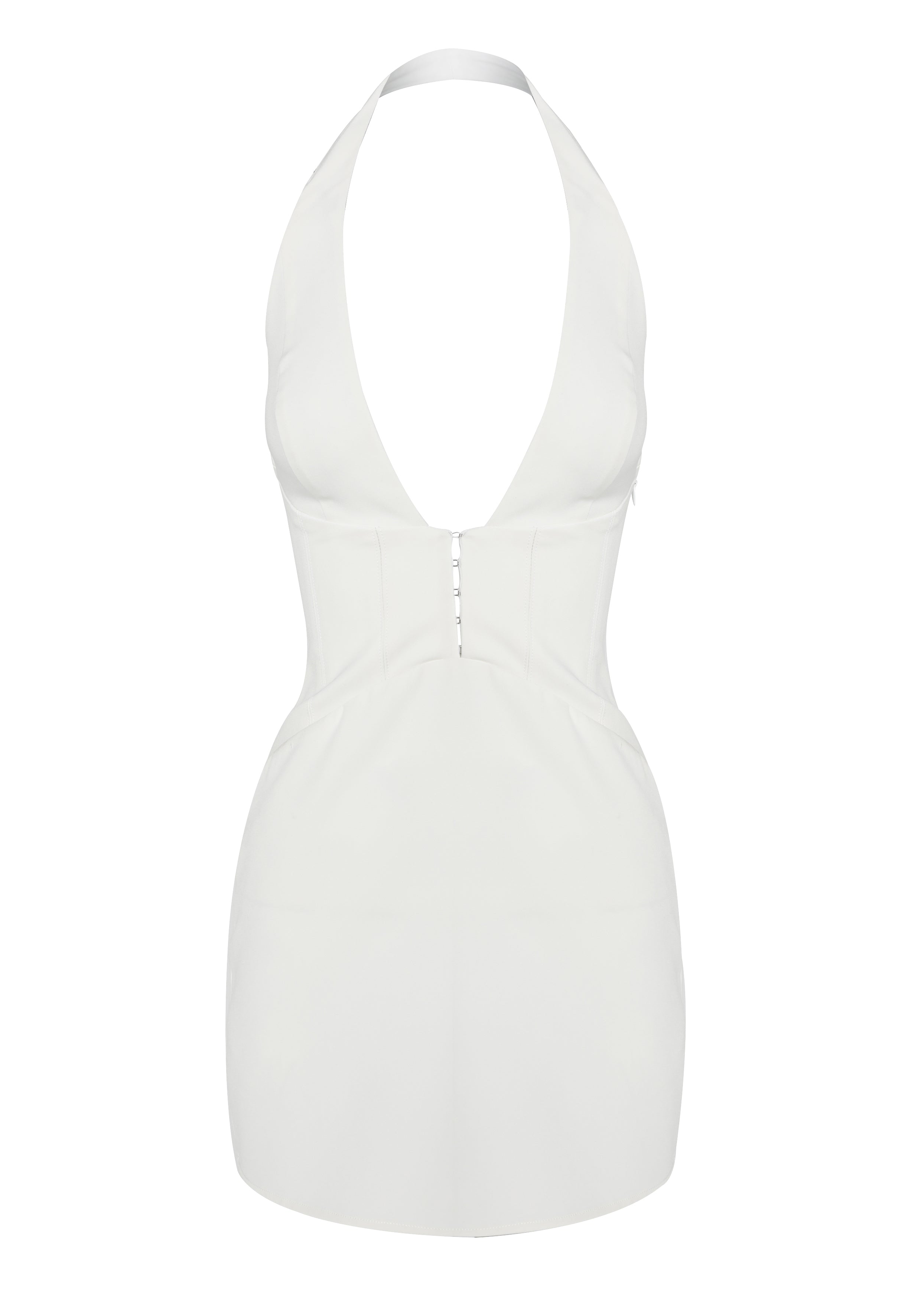 Elena Halter Mini Dress – Ivory