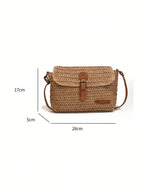 Straw Crossbody Bag