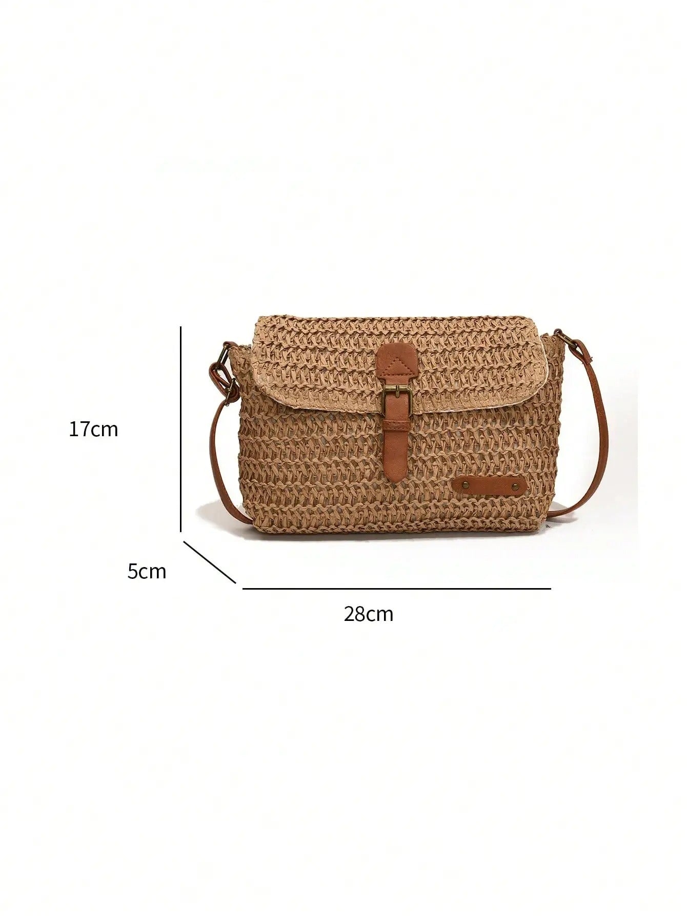 Straw Crossbody Bag